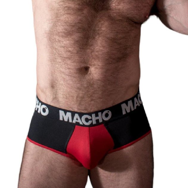 Macho Ms26N Slip Preto/Vermelho L