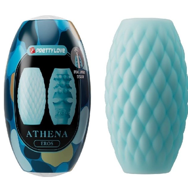 Pretty Love Athena Eros Masturbador Masculino de Silicone Azul-Céu