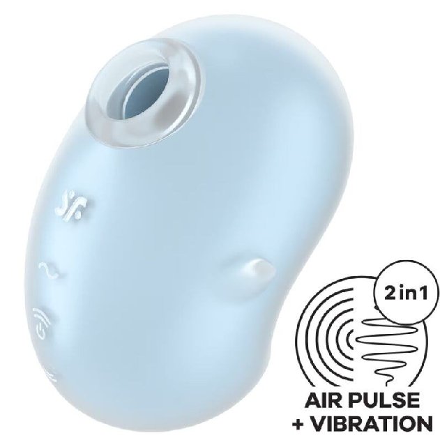 Satisfyer Cutie Ghost Vibrador Lay-On Azul-Claro