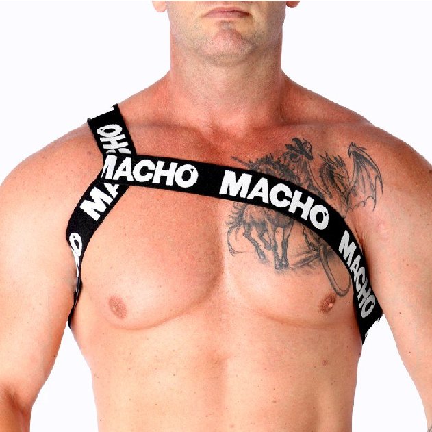 Macho Arnês Romano Branco S/M