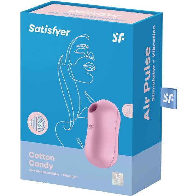 Satisfyer Cotton Candy Estimulador de Pulsação de Ar e Vibrador Lilás