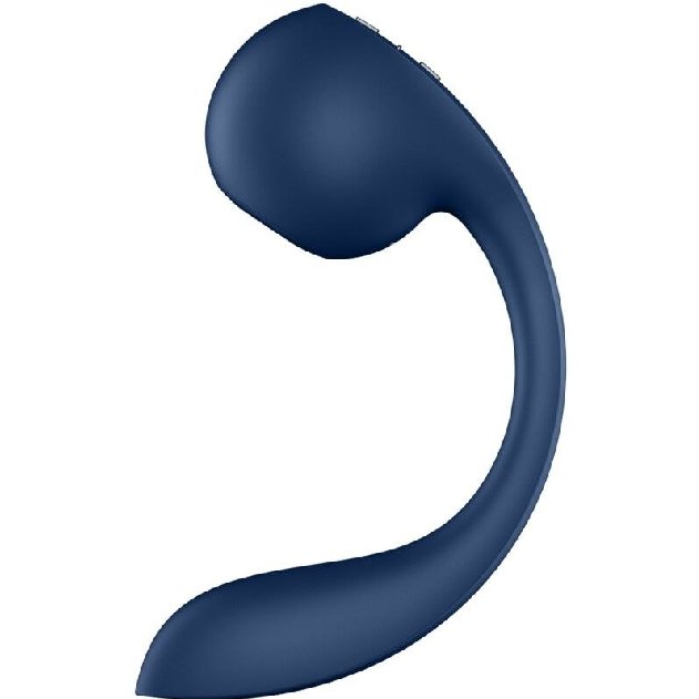 Satisfyer Pro+ Wave 4 Estimulador de Ponto G e Pulsação de Ar com APP Grátis Azul-escuro