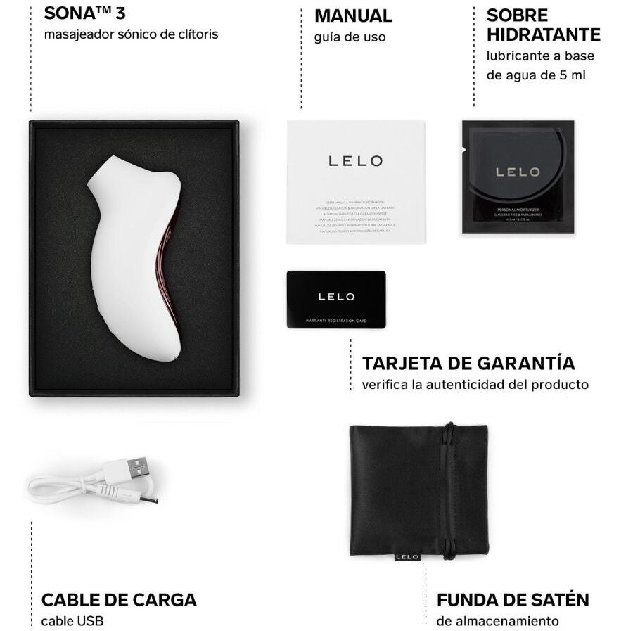 LELO Sona 3 Massajador Clitoridiano Sónico Creme